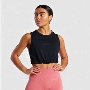 Gymshark Breeze Lightweight Seamless Crop Tank - Black